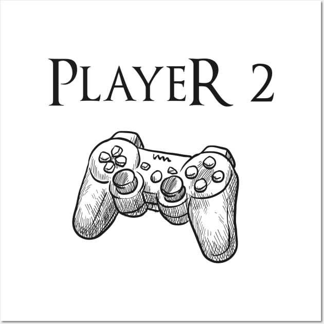 Father and son matching, Player 2 Player 2, Joypad, Controller, gaming Wall Art by GlossyArtTees